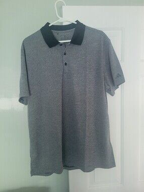 Adidas Black Heathered Dri-Fit Strech Lightweight Xl Brand New